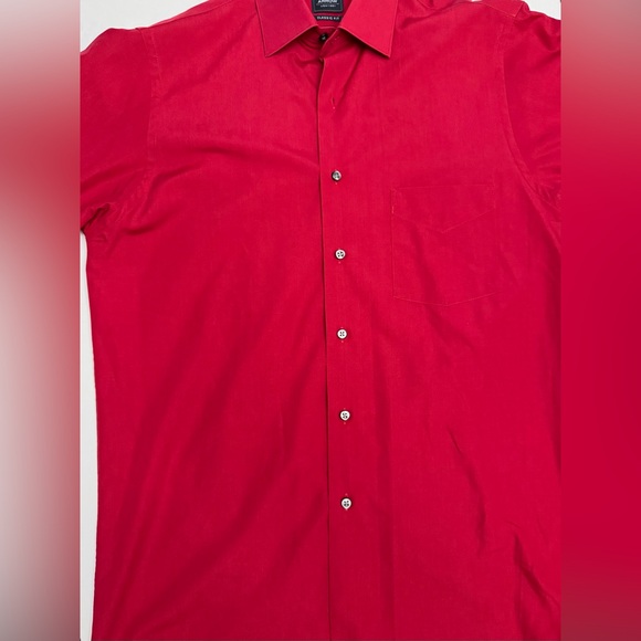 Arrow Company Men's Dress Shirt. 15” Collar. Size 32/33 Red Button Up Pocket. - Picture 5 of 8
